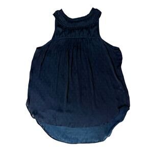 Maeve by Anthropologie Sheer Dobby Blouse – Navy | Size US 4